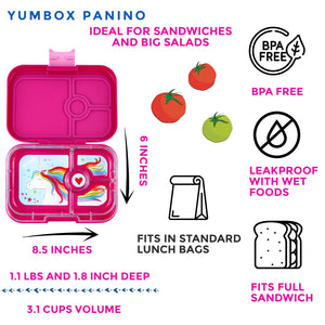 Yumbox Panino 4 oddělení purpurové malibu (Jednorožec)