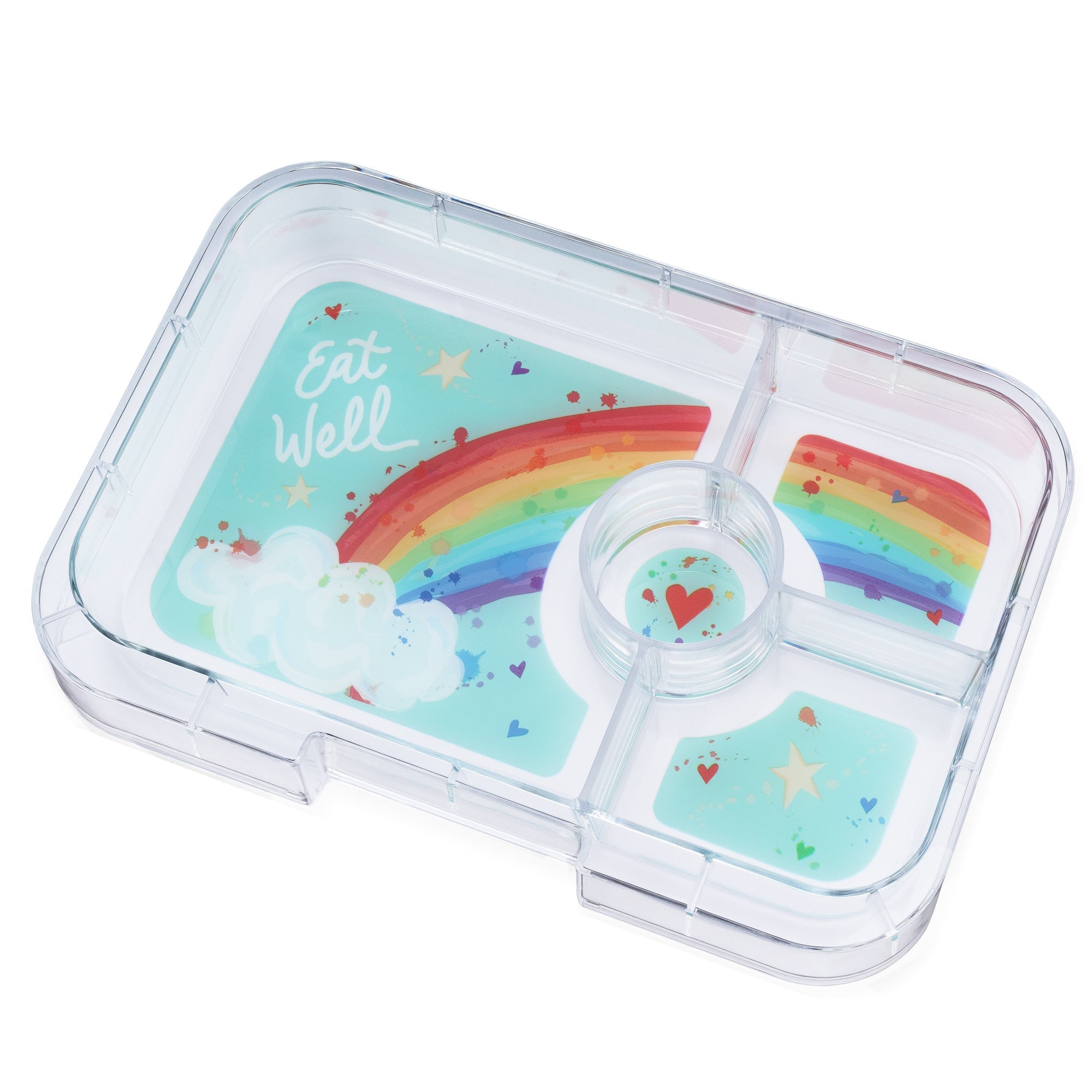 Extra tácek k Yumbox Tapas XL - duha 4 oddělení